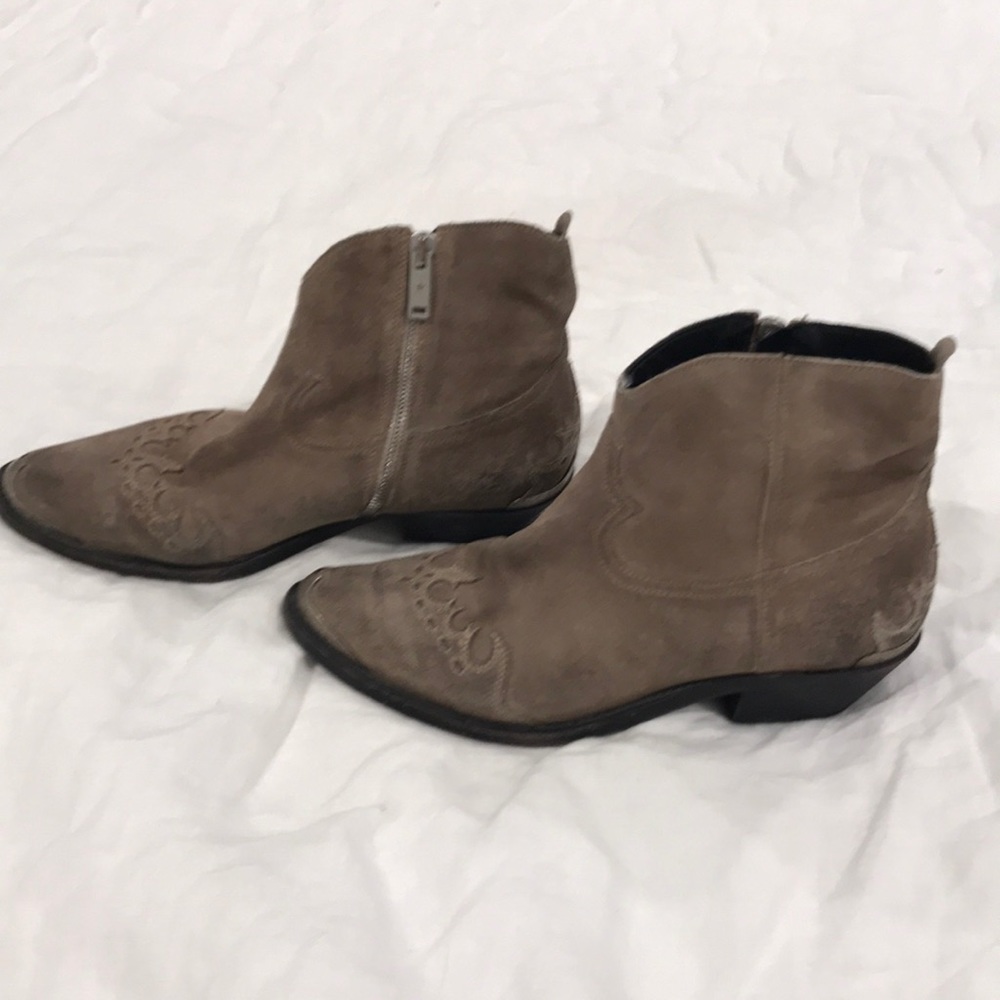 Golden goose tan boots suede size 38